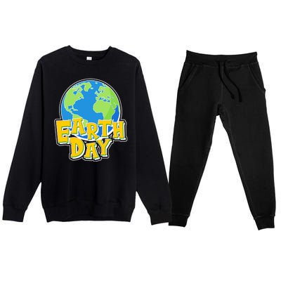 Fun Celebrate Earth Day Premium Crewneck Sweatsuit Set