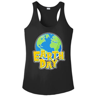 Fun Celebrate Earth Day Ladies PosiCharge Competitor Racerback Tank