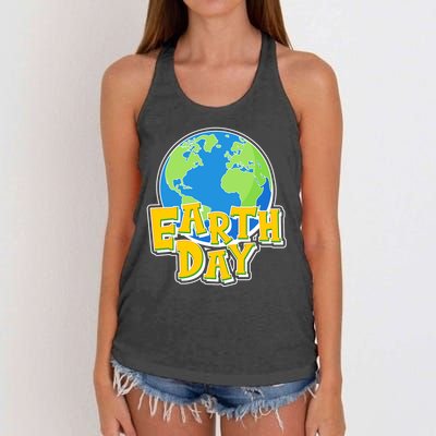 Fun Celebrate Earth Day Women's Knotted Racerback Tank