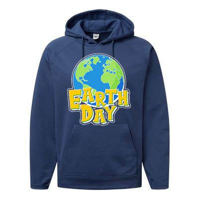 Fun Celebrate Earth Day Performance Fleece Hoodie