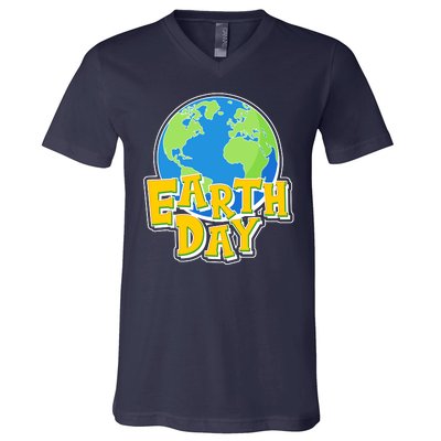 Fun Celebrate Earth Day V-Neck T-Shirt