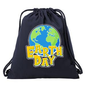 Fun Celebrate Earth Day Drawstring Bag