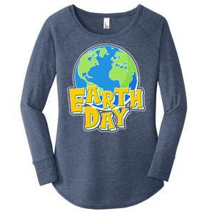 Fun Celebrate Earth Day Women's Perfect Tri Tunic Long Sleeve Shirt