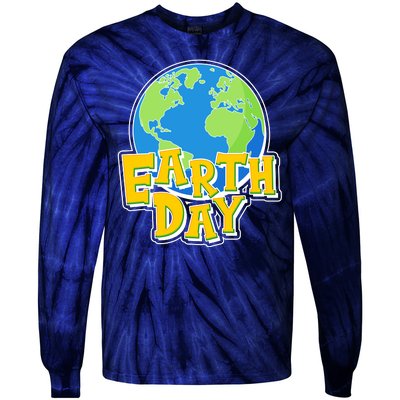 Fun Celebrate Earth Day Tie-Dye Long Sleeve Shirt