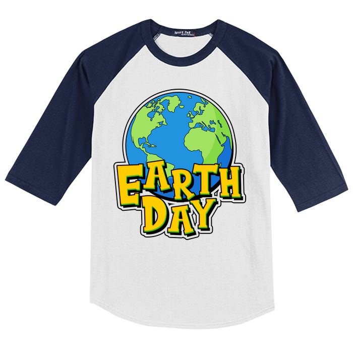 Fun Celebrate Earth Day Kids Colorblock Raglan Jersey