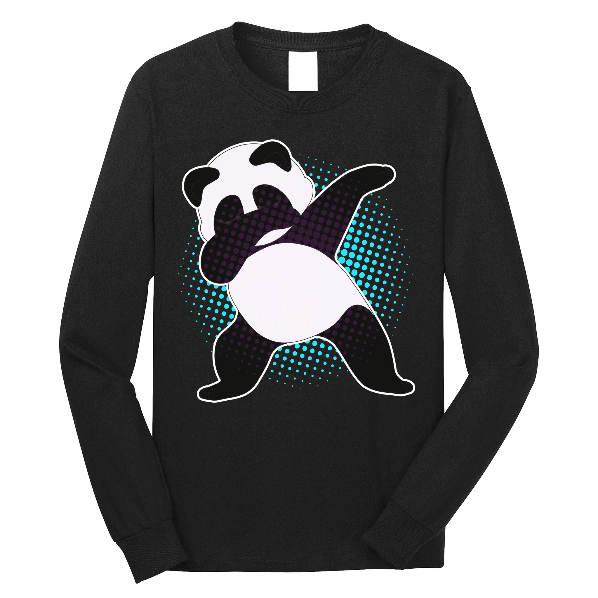 Fun Dabbing Panda Dab Move Long Sleeve Shirt