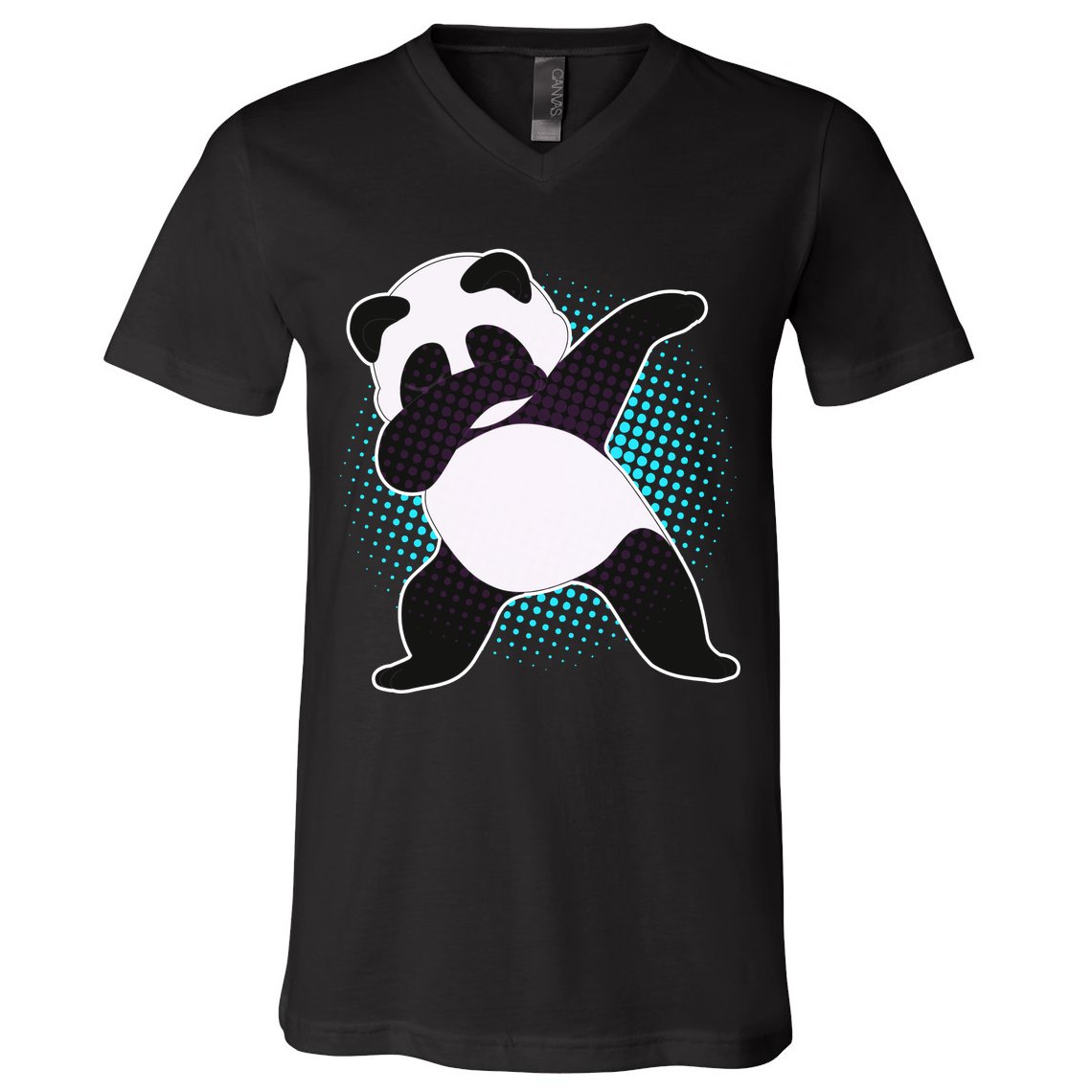 Fun Dabbing Panda Dab Move V-Neck T-Shirt