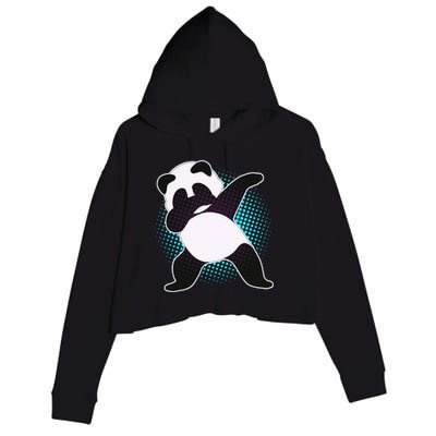 Fun Dabbing Panda Dab Move Crop Fleece Hoodie