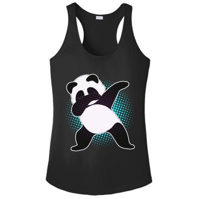 Fun Dabbing Panda Dab Move Ladies PosiCharge Competitor Racerback Tank