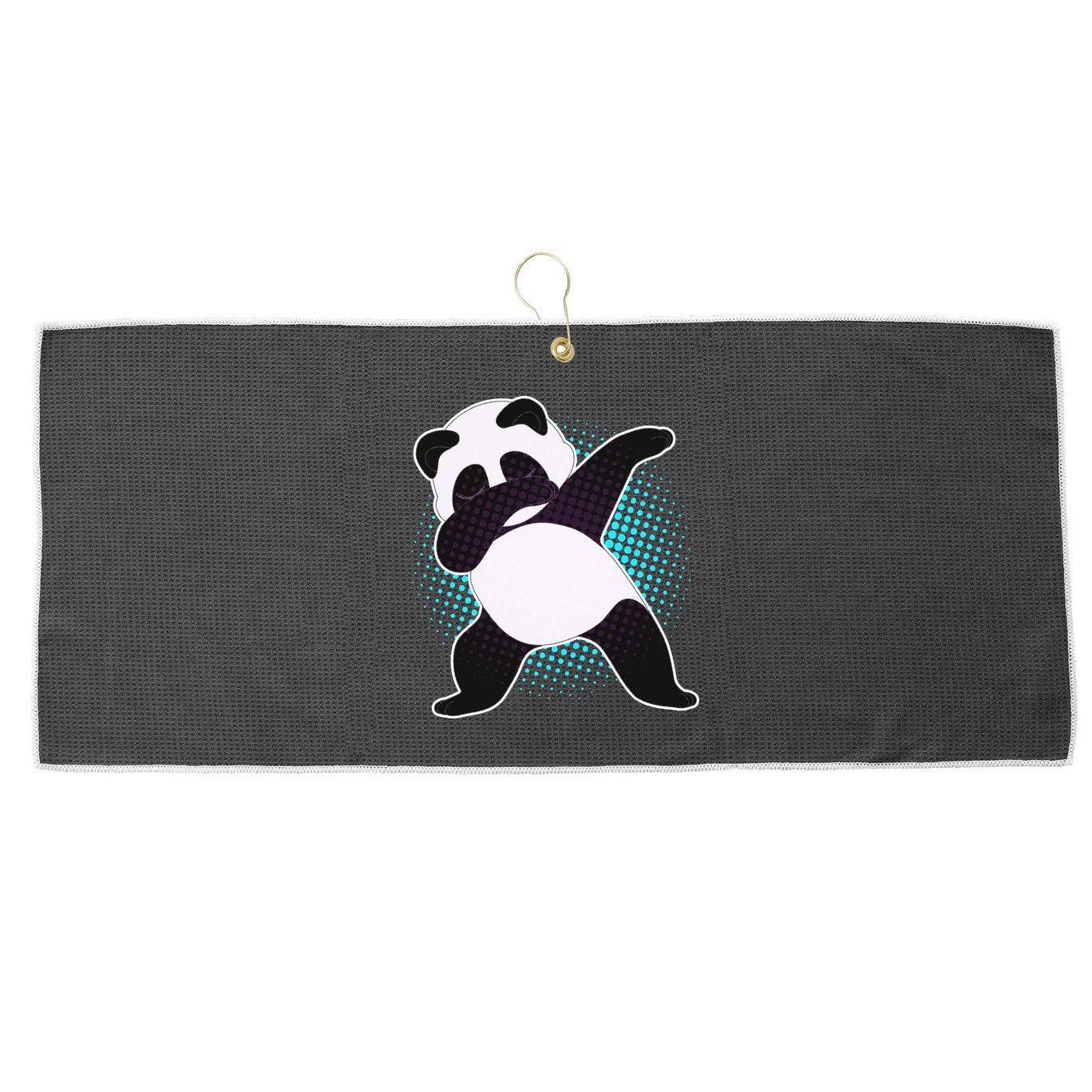 Fun Dabbing Panda Dab Move Large Microfiber Waffle Golf Towel