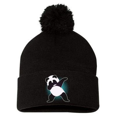 Fun Dabbing Panda Dab Move Pom Pom 12in Knit Beanie