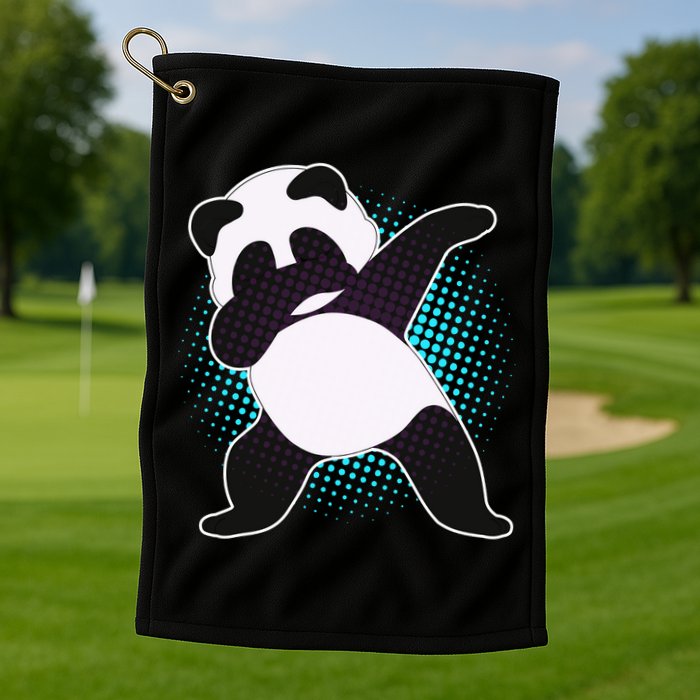 Fun Dabbing Panda Dab Move Golf Towel