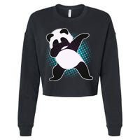 Fun Dabbing Panda Dab Move Cropped Pullover Crew