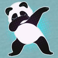 Fun Dabbing Panda Dab Move Sueded Cloud Jersey T-Shirt