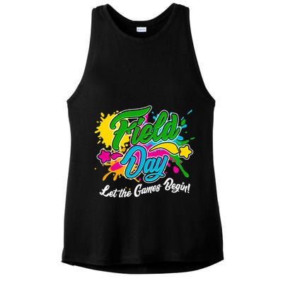 Fun Field Day Let The Games Begin! Ladies PosiCharge Tri-Blend Wicking Tank