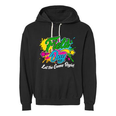 Fun Field Day Let The Games Begin! Garment-Dyed Fleece Hoodie
