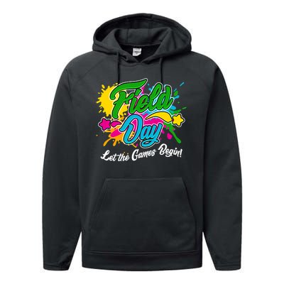 Fun Field Day Let The Games Begin! Performance Fleece Hoodie