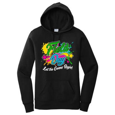 Fun Field Day Let The Games Begin! Women's Pullover Hoodie