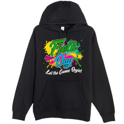 Fun Field Day Let The Games Begin! Premium Pullover Hoodie