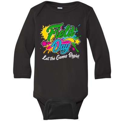 Fun Field Day Let The Games Begin! Baby Long Sleeve Bodysuit