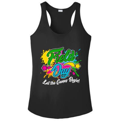 Fun Field Day Let The Games Begin! Ladies PosiCharge Competitor Racerback Tank