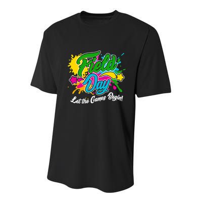 Fun Field Day Let The Games Begin! Youth Performance Sprint T-Shirt