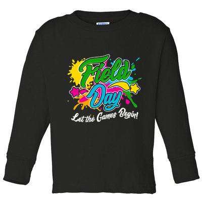 Fun Field Day Let The Games Begin! Toddler Long Sleeve Shirt