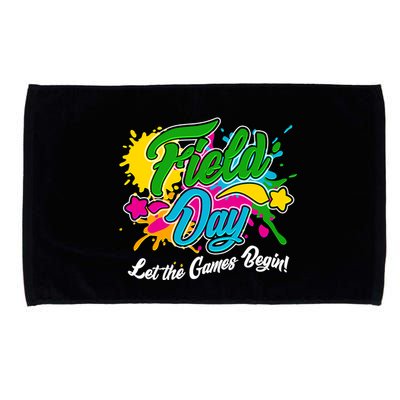 Fun Field Day Let The Games Begin! Microfiber Hand Towel