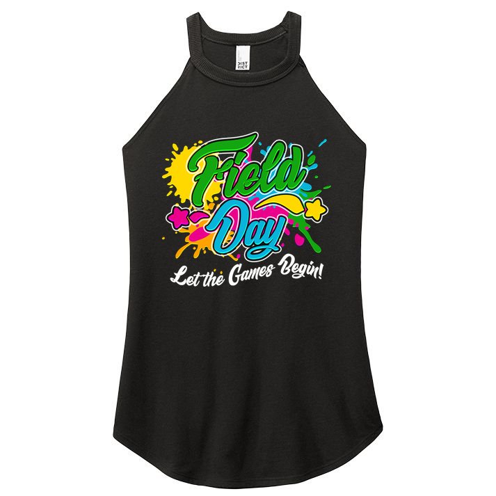 Fun Field Day Let The Games Begin! Women's Perfect Tri Rocker Tank