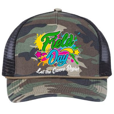 Fun Field Day Let The Games Begin! Retro Rope Trucker Hat Cap