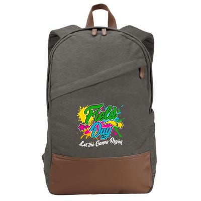 Fun Field Day Let The Games Begin! Cotton Canvas Backpack