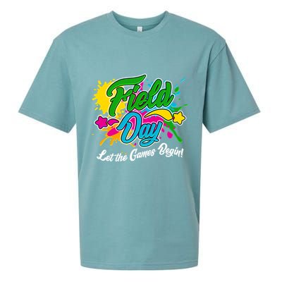 Fun Field Day Let The Games Begin! Sueded Cloud Jersey T-Shirt