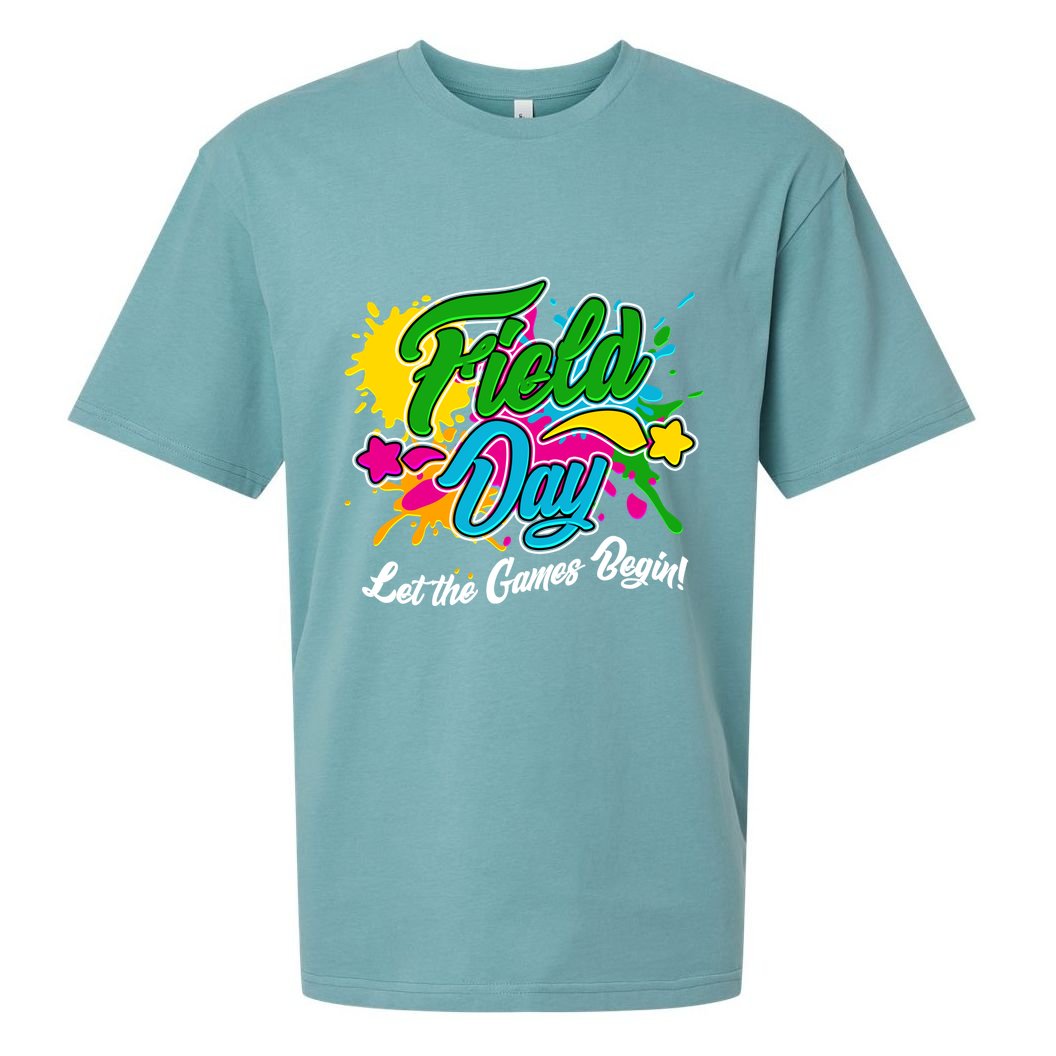 Fun Field Day Let The Games Begin! Sueded Cloud Jersey T-Shirt