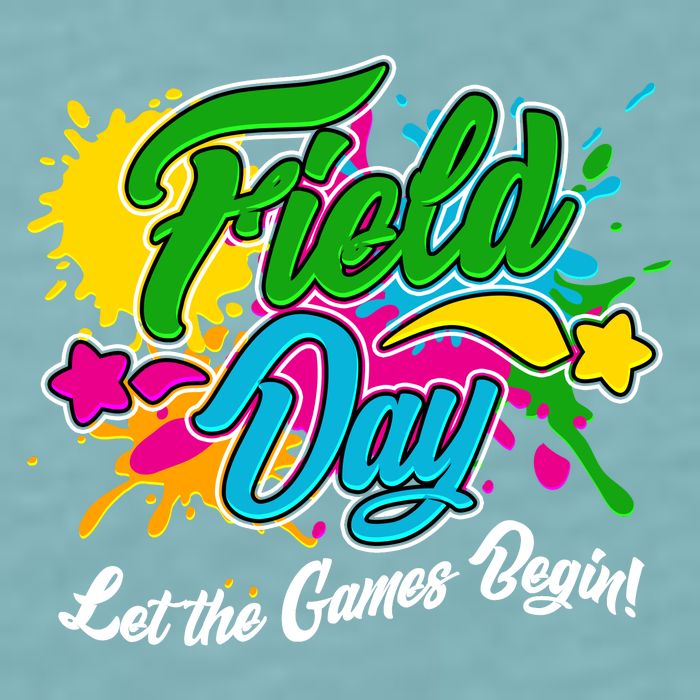 Fun Field Day Let The Games Begin! Sueded Cloud Jersey T-Shirt
