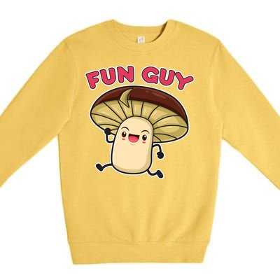 Fun Guy Fungi Mushroom Premium Crewneck Sweatshirt