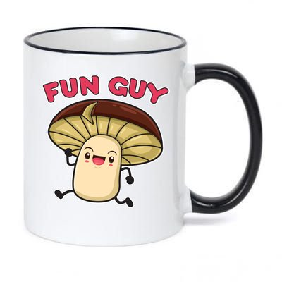 Fun Guy Fungi Mushroom 11oz Black Color Changing Mug