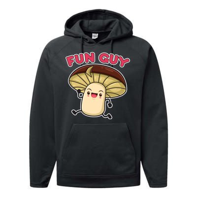 Fun Guy Fungi Mushroom Performance Fleece Hoodie