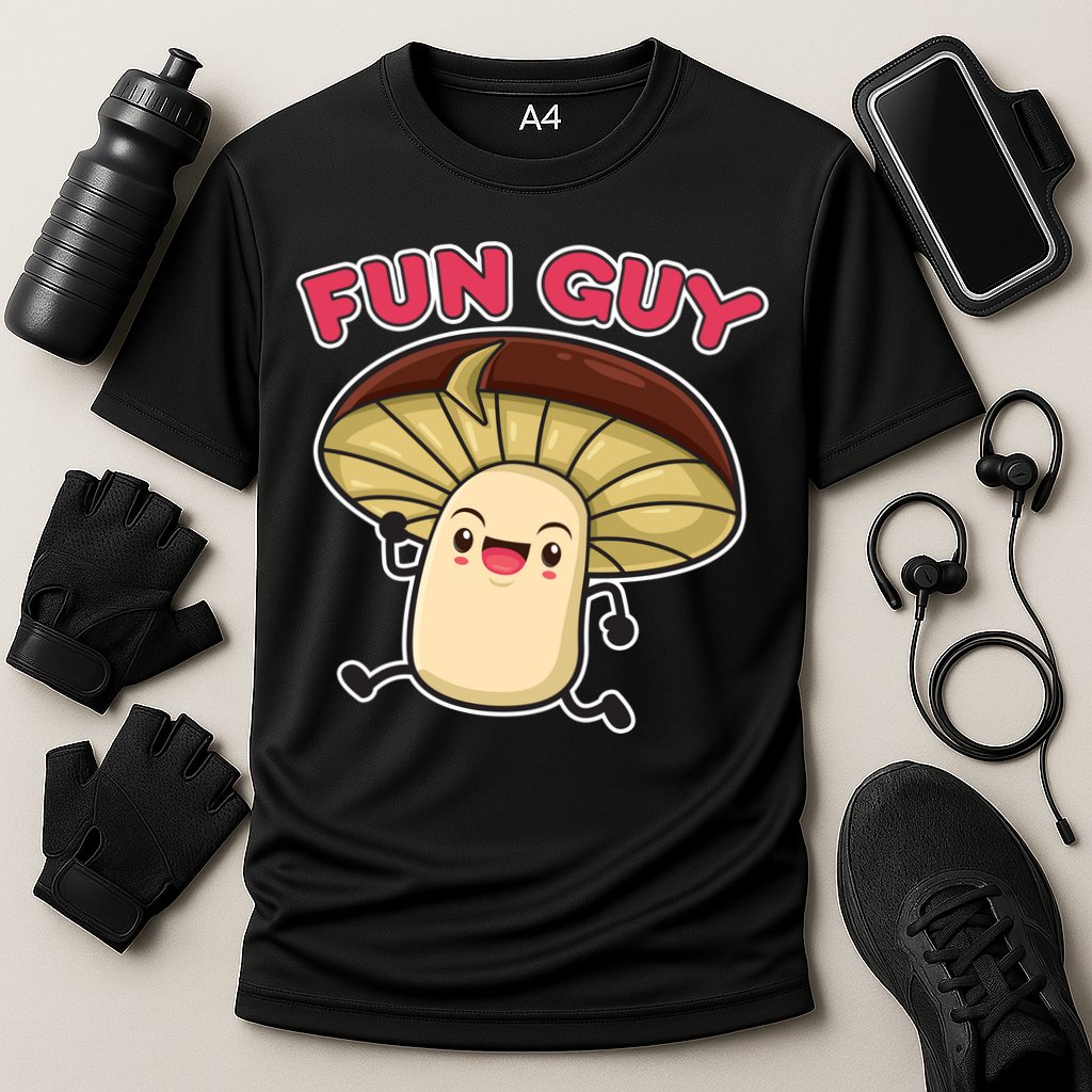 Fun Guy Fungi Mushroom Cooling Performance Crew T-Shirt