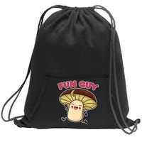 Fun Guy Fungi Mushroom Sweatshirt Cinch Pack Bag