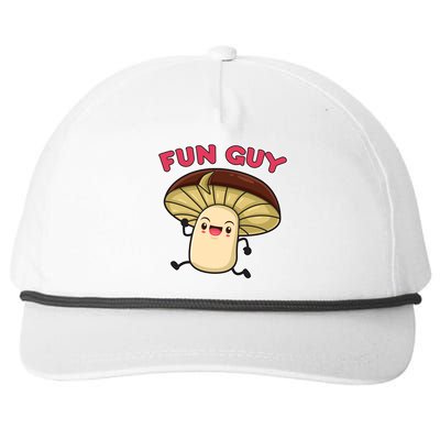 Fun Guy Fungi Mushroom Snapback Five-Panel Rope Hat