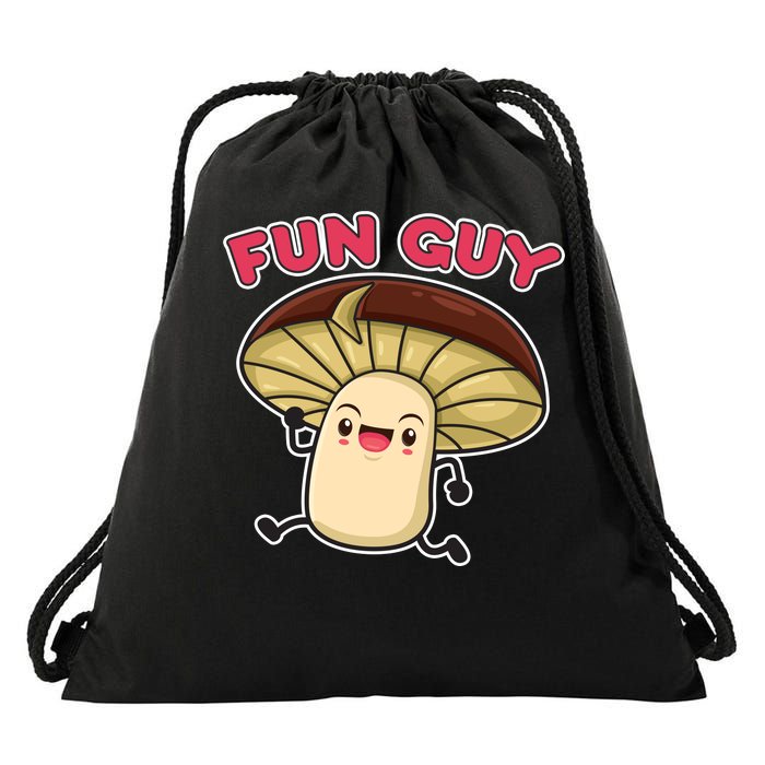 Fun Guy Fungi Mushroom Drawstring Bag