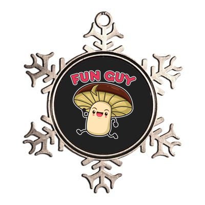 Fun Guy Fungi Mushroom Metallic Star Ornament