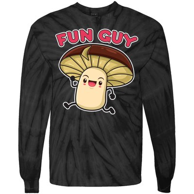 Fun Guy Fungi Mushroom Tie-Dye Long Sleeve Shirt