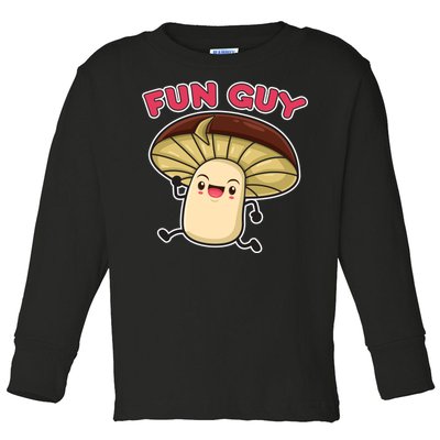 Fun Guy Fungi Mushroom Toddler Long Sleeve Shirt