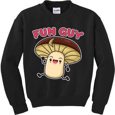 Fun Guy Fungi Mushroom Kids Sweatshirt