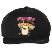 Fun Guy Fungi Mushroom Wool Snapback Cap