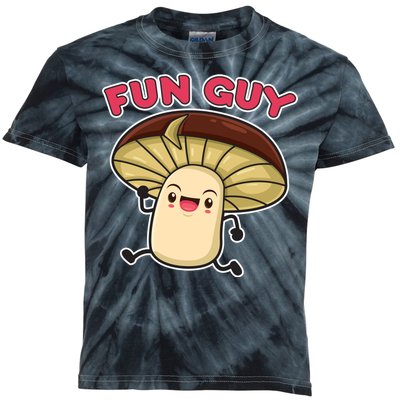 Fun Guy Fungi Mushroom Kids Tie-Dye T-Shirt