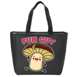 Fun Guy Fungi Mushroom Zip Tote Bag