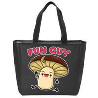 Fun Guy Fungi Mushroom Zip Tote Bag