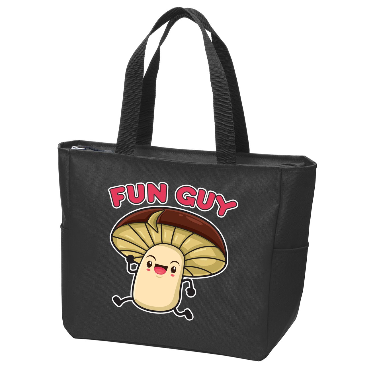 Fun Guy Fungi Mushroom Zip Tote Bag